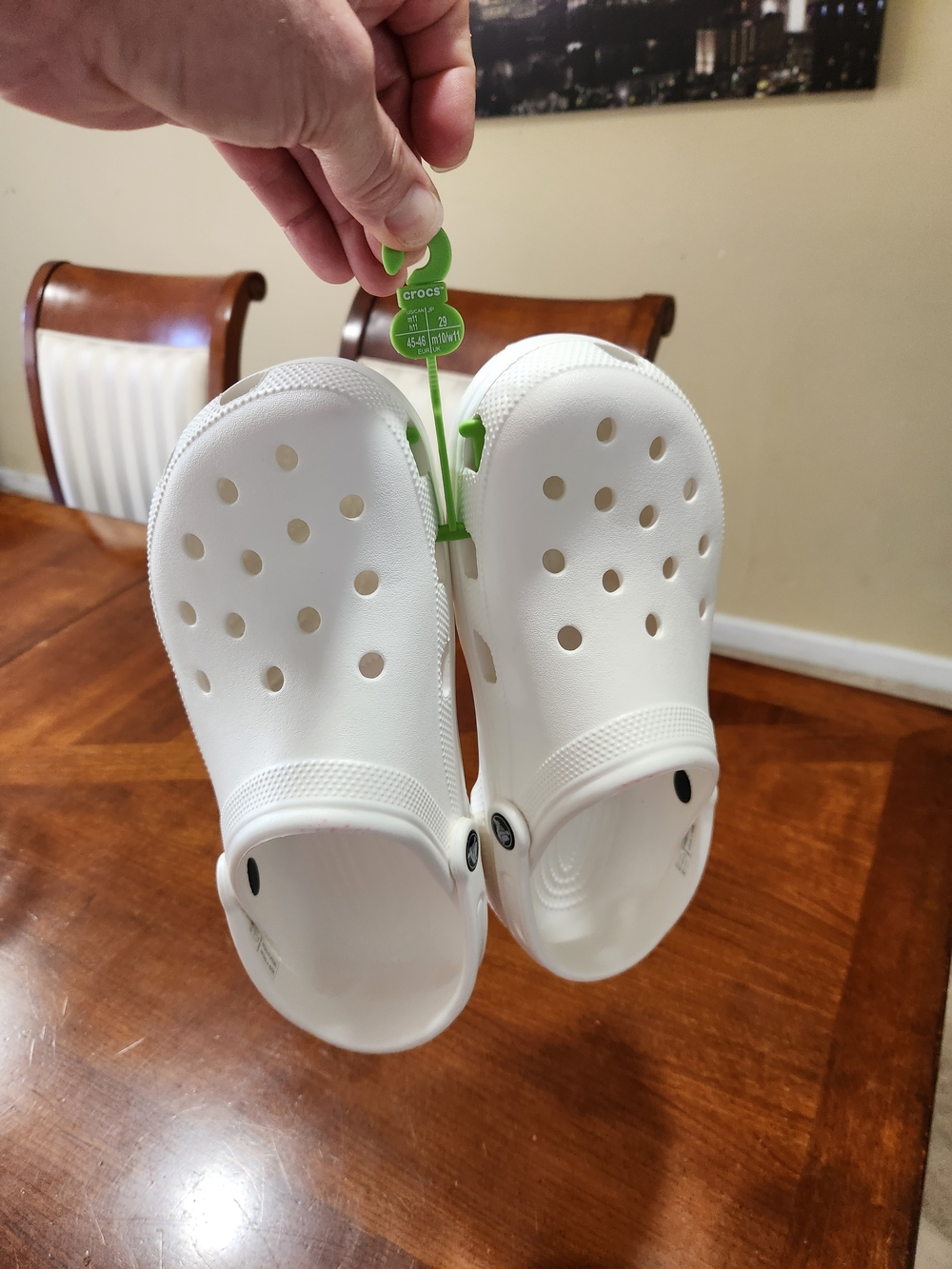 New Crocs Size 11 Men Has Factory Flaw With Red Dye Check Pictures